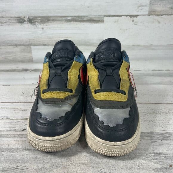Nike Unisex Air Force 1 Low BHM 2020 Sneakers Grey Track Red CT5534 001 - Picture 4 of 8